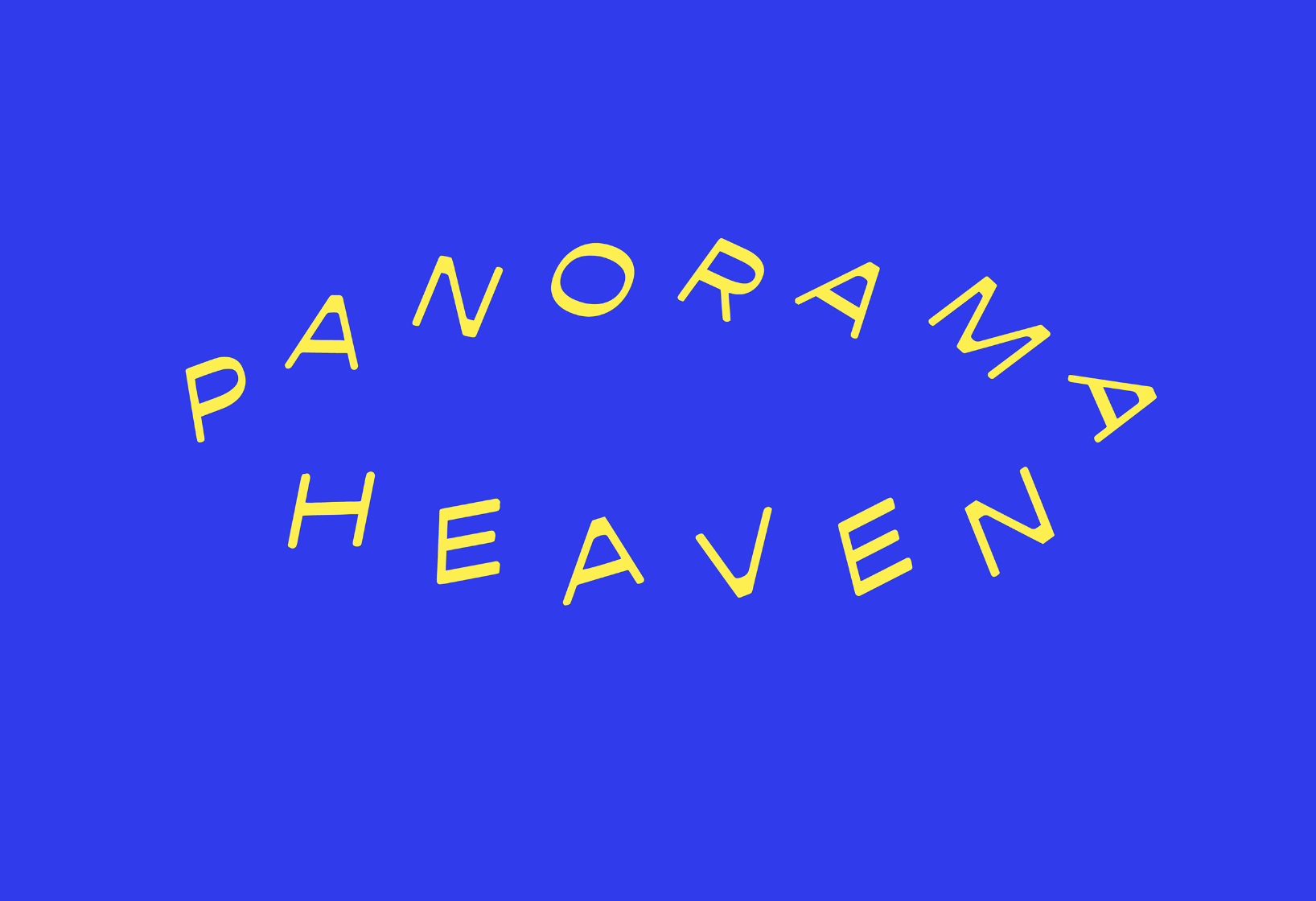 Panorama Heaven logo on bright blue background