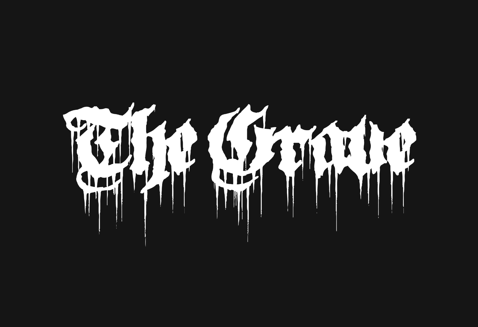 Heavy metal type logo for The Grave