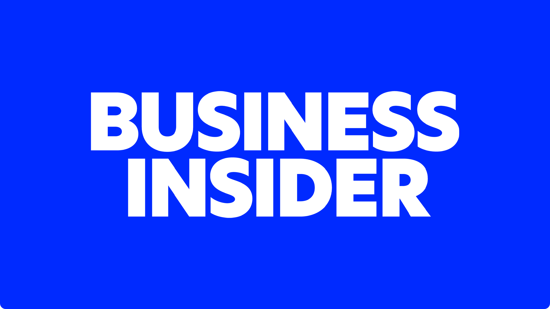 Business Insider logo on blue background