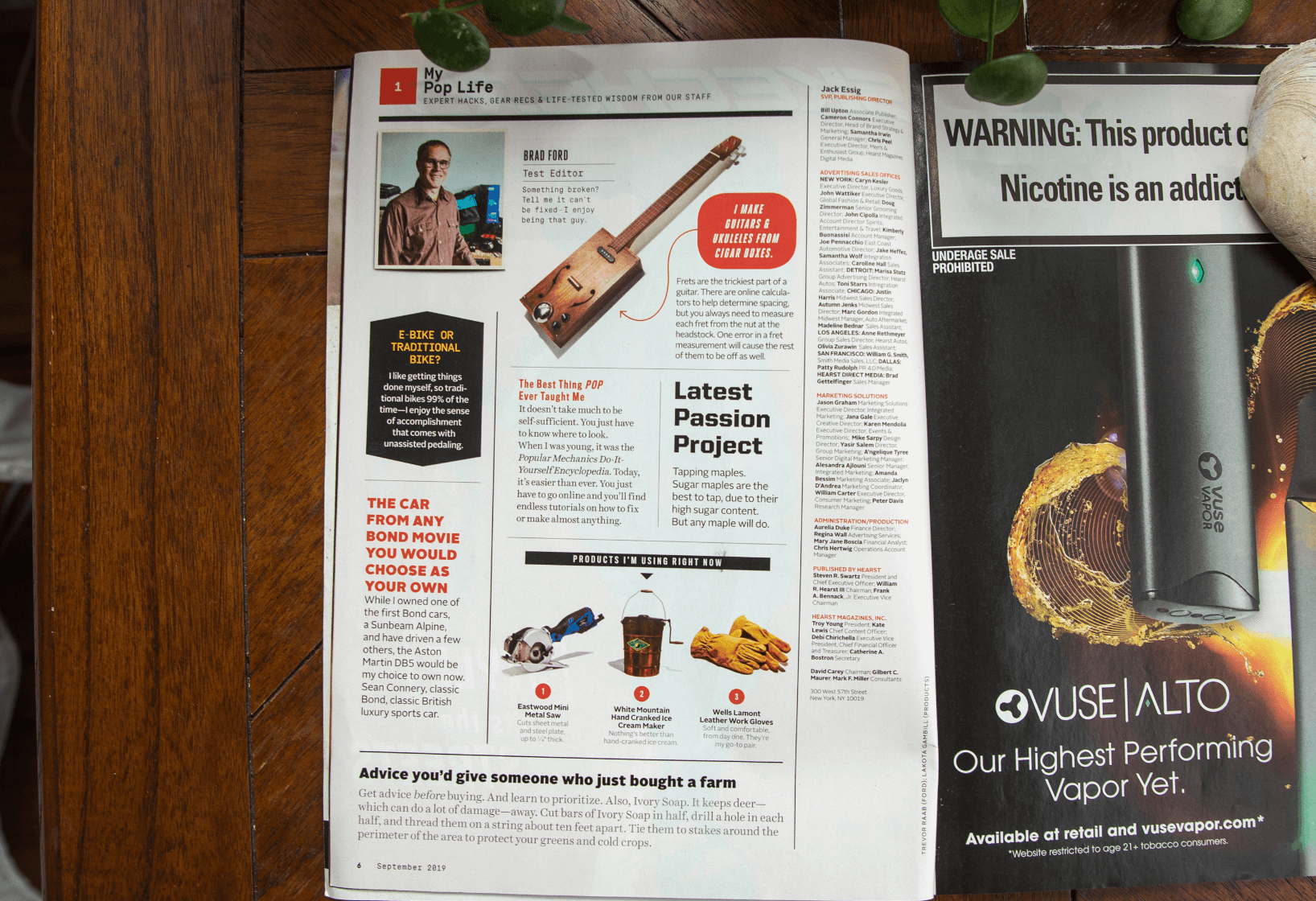 passion project feature for Popular Mechanics Magazine
