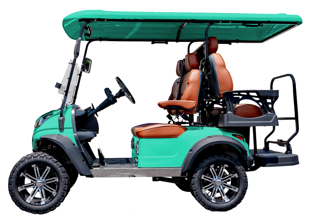 Conquest Cart A40 Series L Model 4 Seater Electric Golf Cart in Mint color