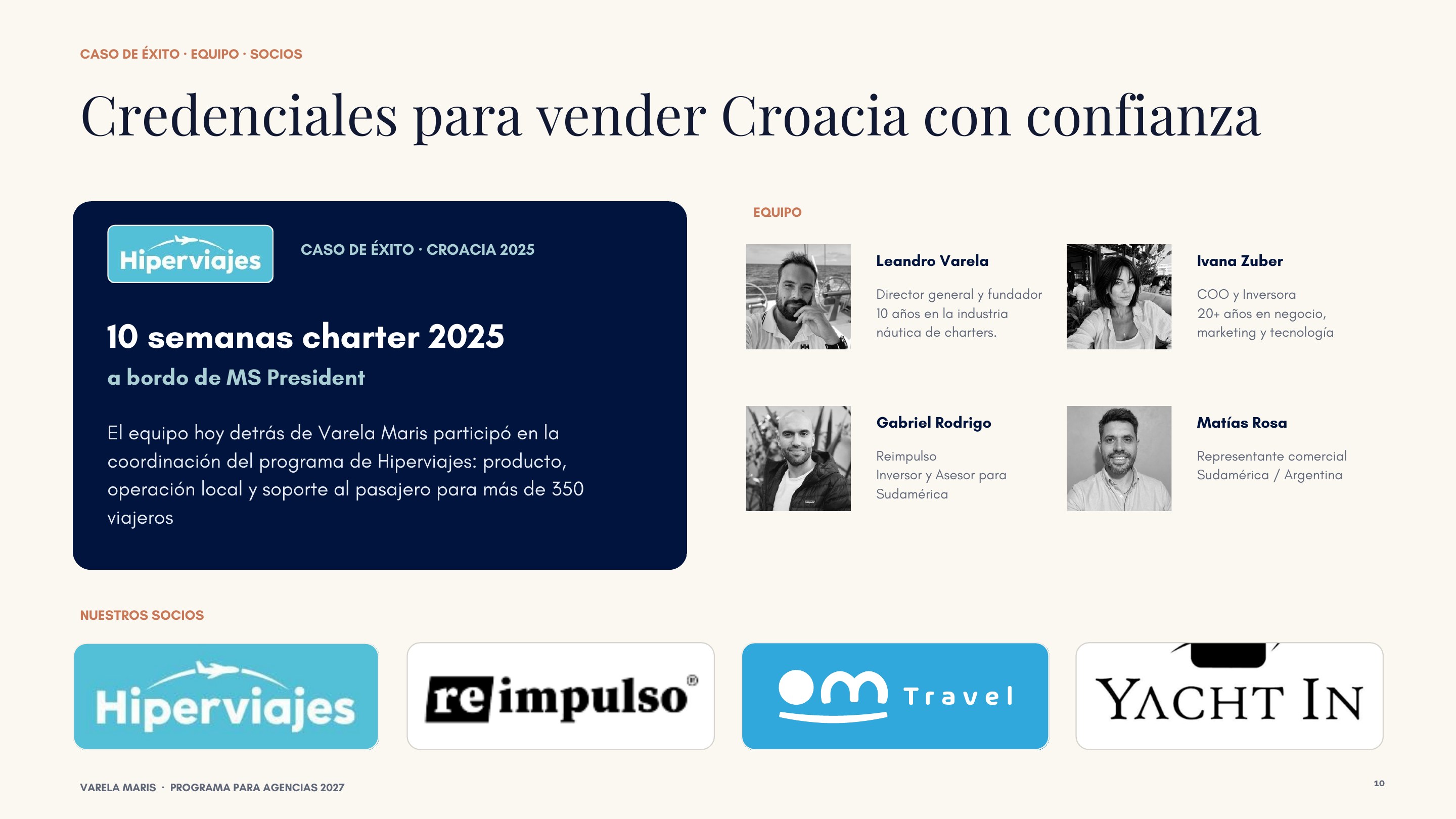 Presentación Semana Dálmata para agencias 2027, página 10 de 11