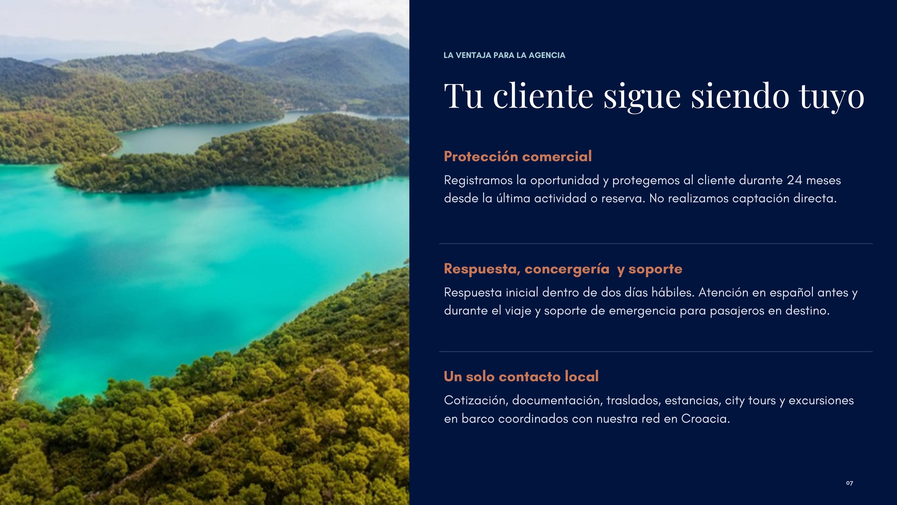 Presentación Semana Dálmata para agencias 2027, página 7 de 11