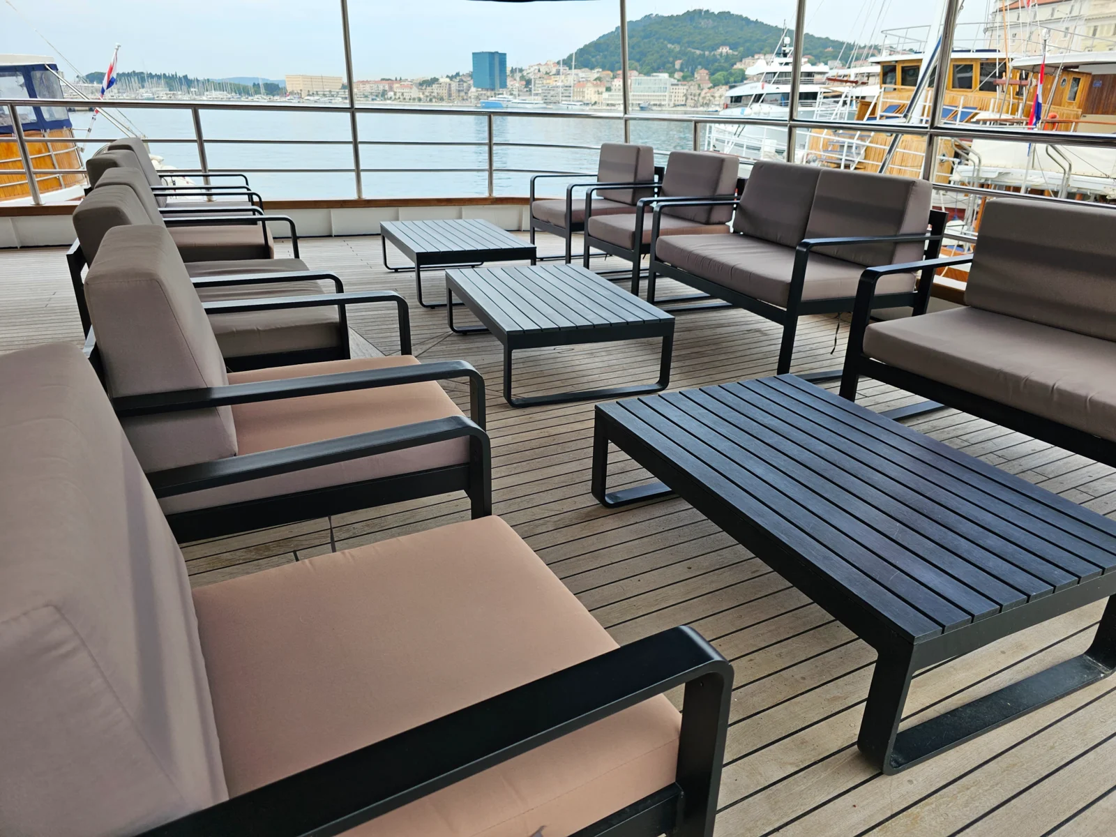 Spalato · Espacios y vistas del barco