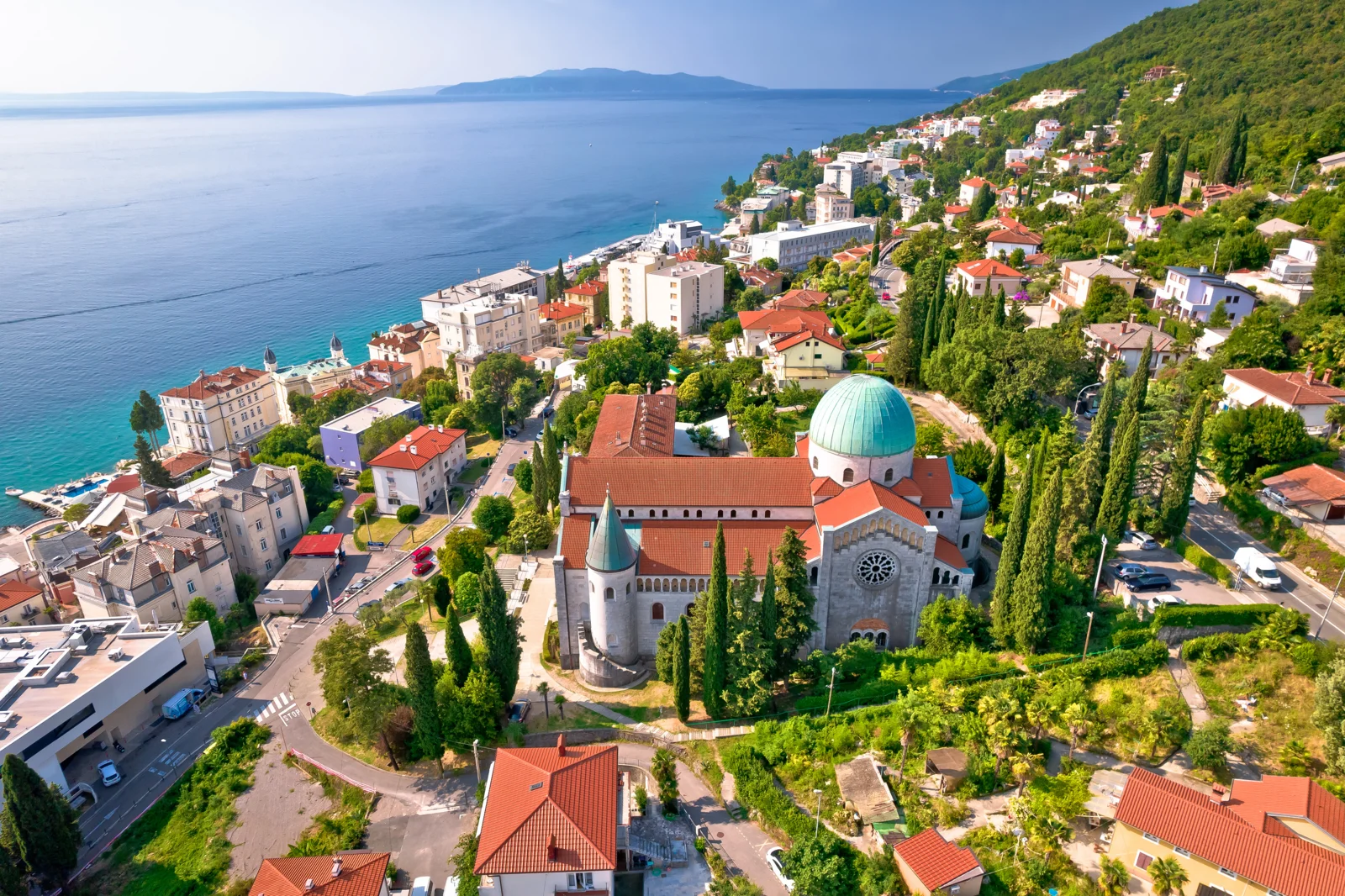 Opatija - Baška · recorrido de Crucero naturista de Opatija a Trogir