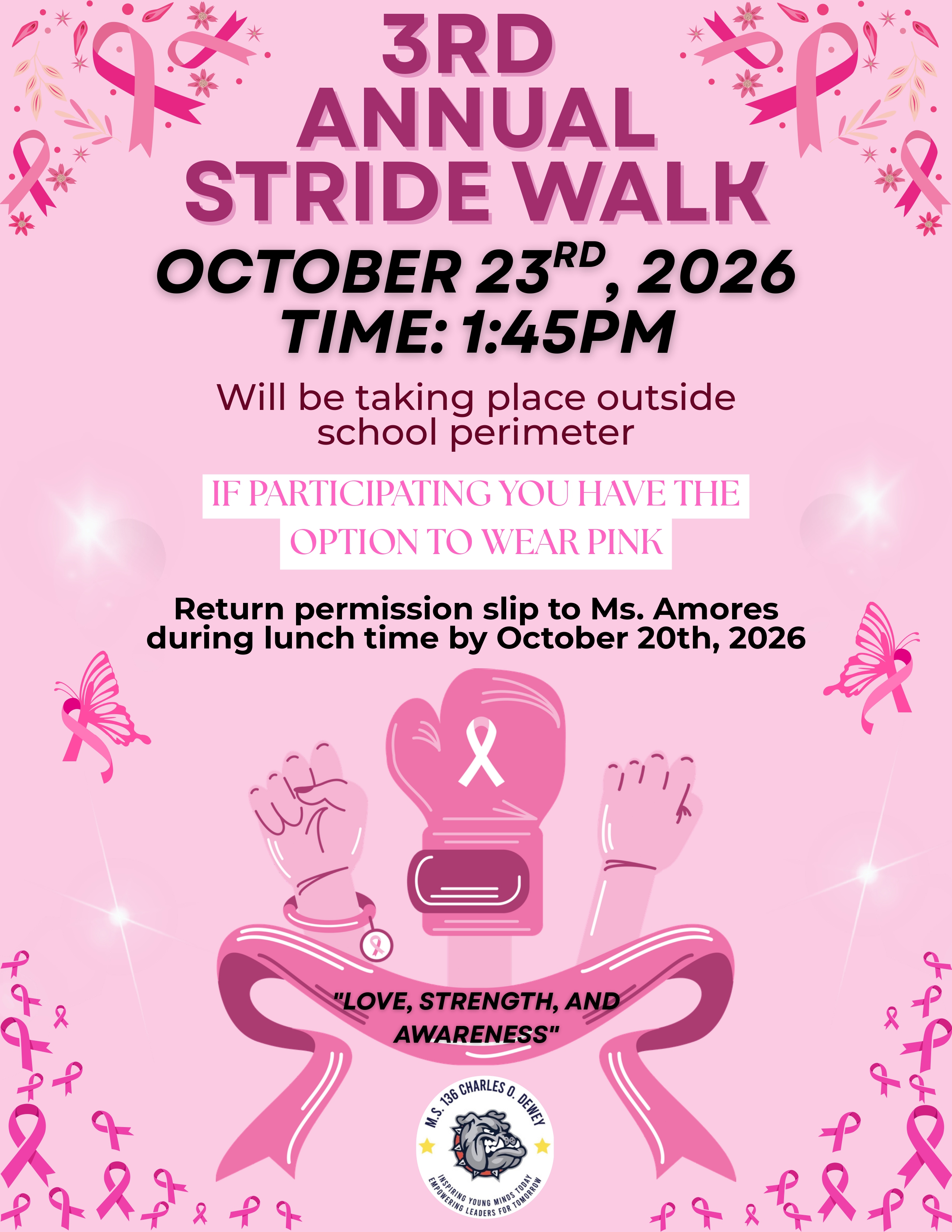 M.S. 136 Back to School Virtual Night flyer