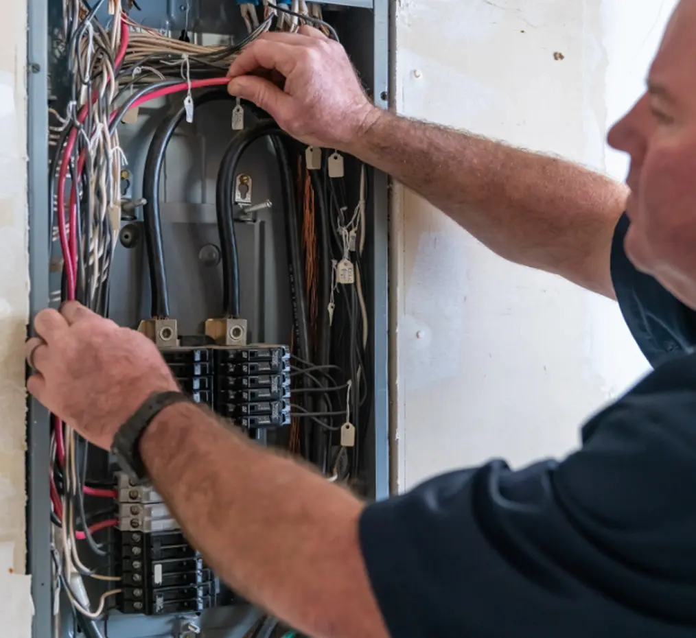 electrical wires in panel
