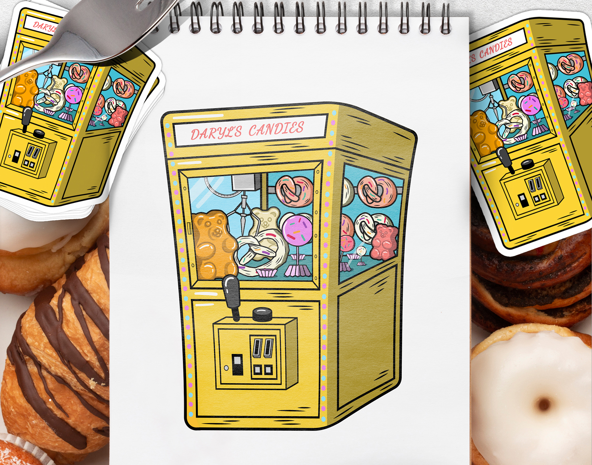 Final design for Bake Squad's Claw machine project.