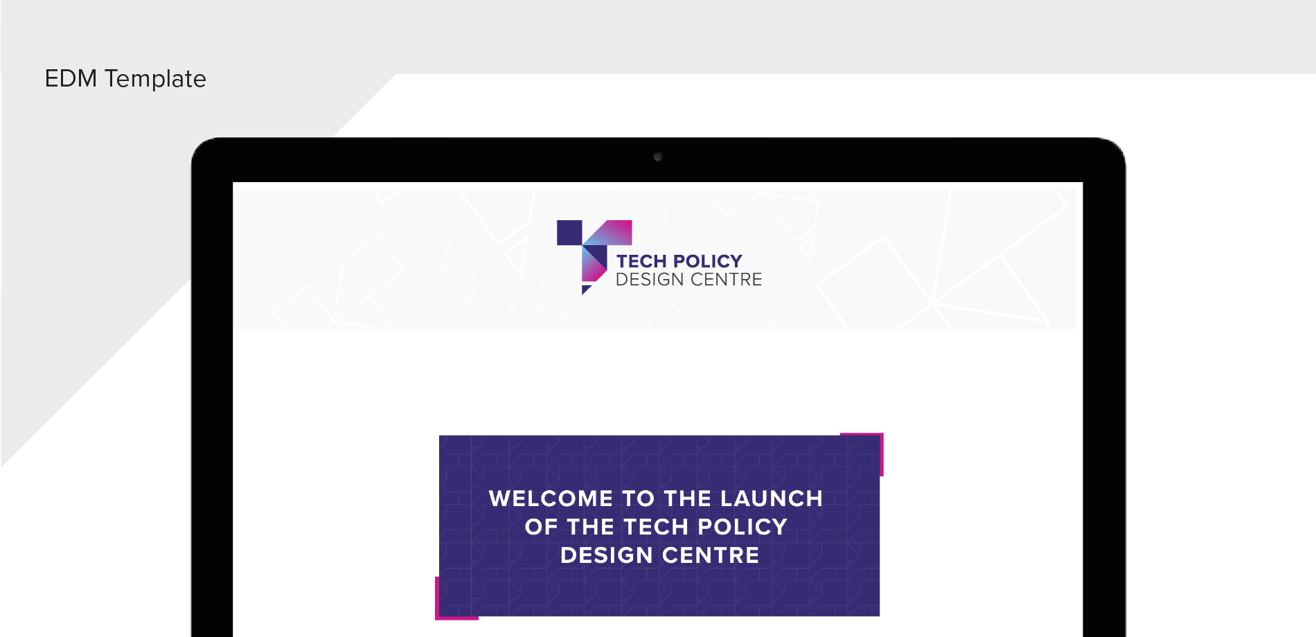 Tech Policy Design Centre EDM MailChimp template heading