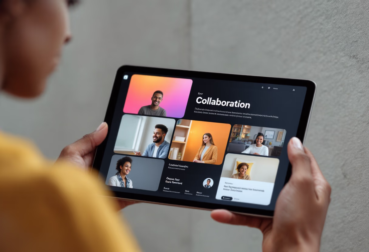 [interface] screenshot of collaboration interface (for a productivity tools business)