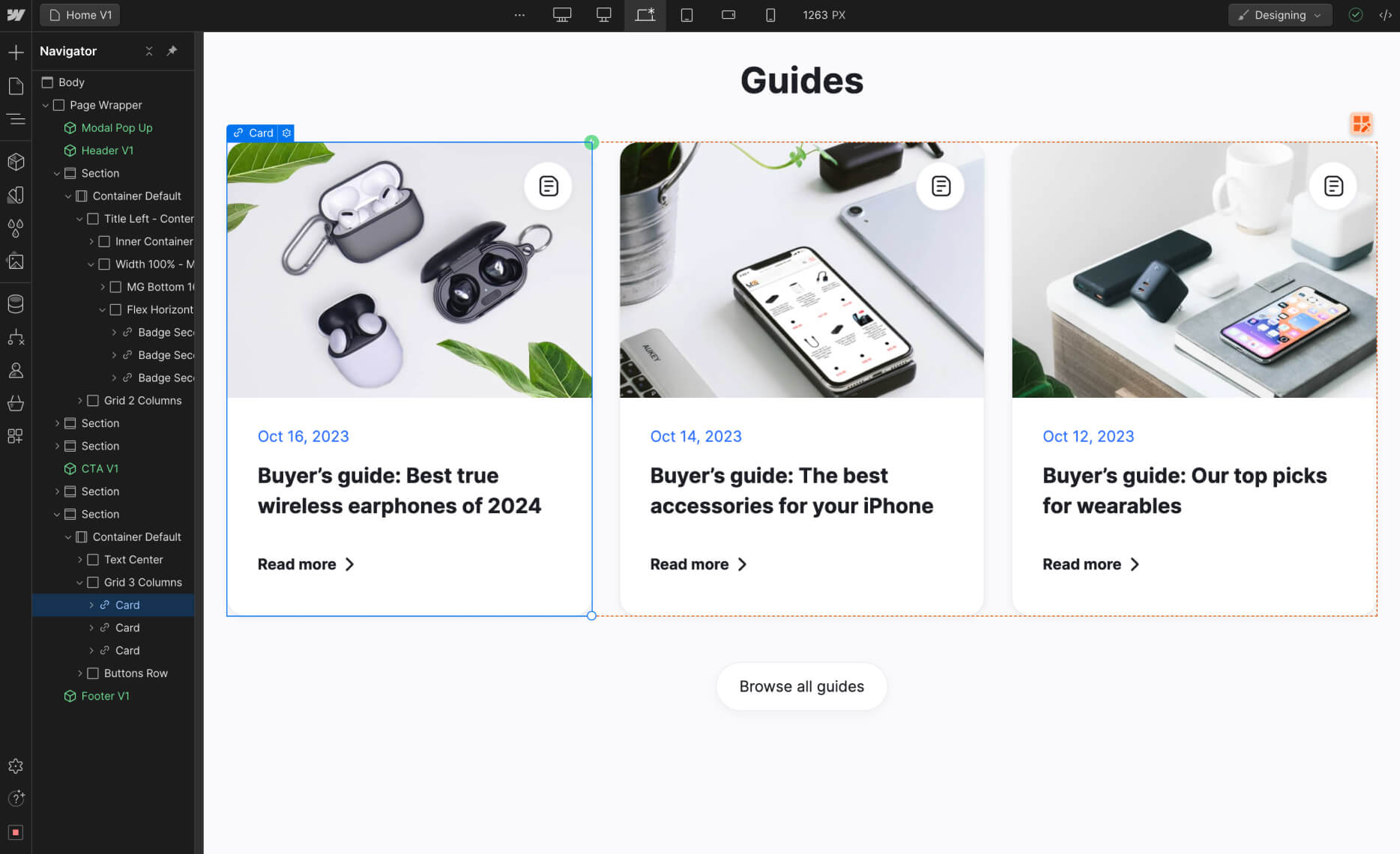 Static Content - Affiliate X Webflow Template