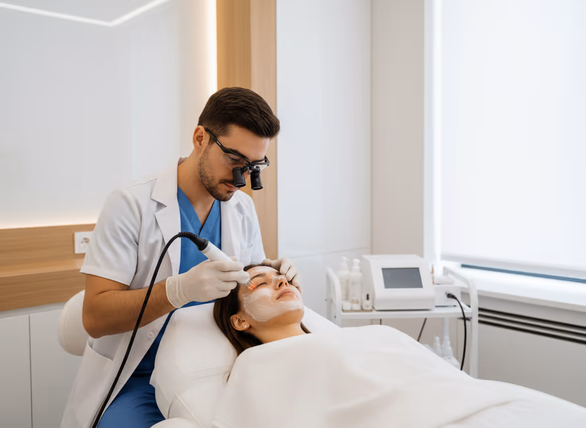 RF Microneedling Session