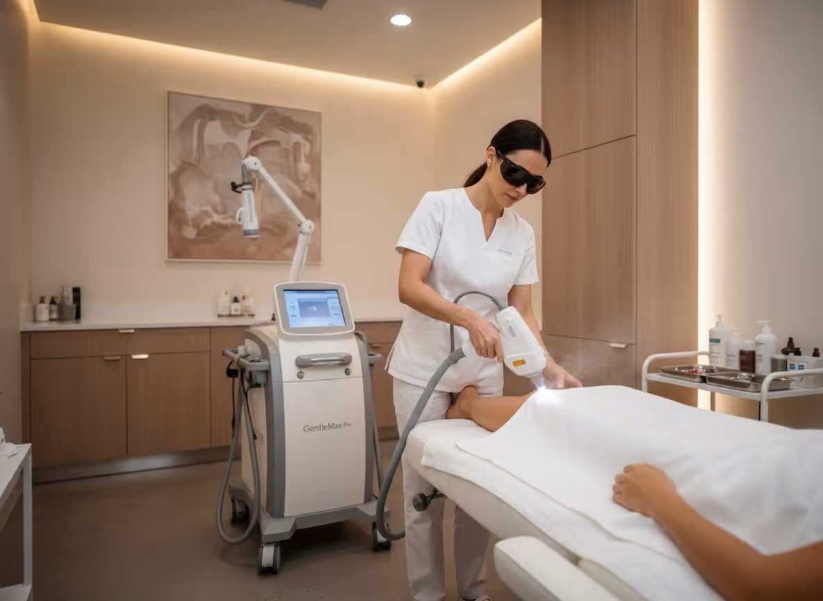 Laser Treatment Session