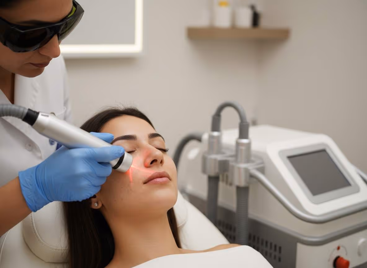 Laser Treatment Session