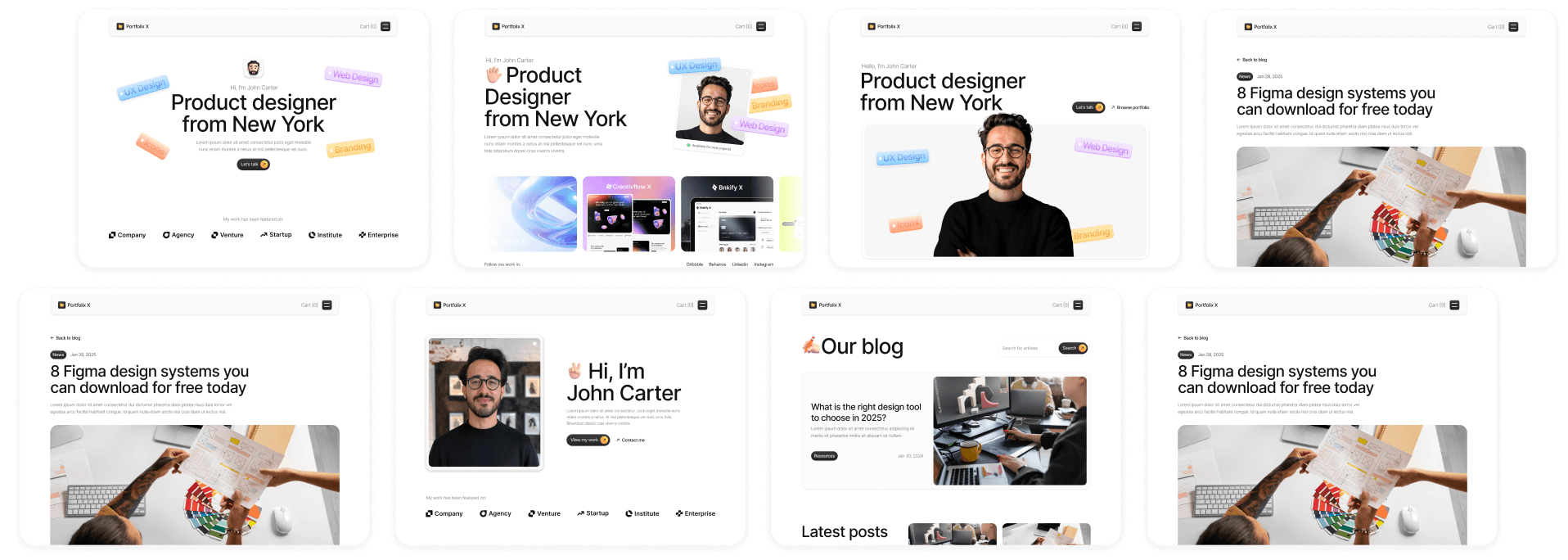 Portfolix X - Buy Now On Webflow Banner - Personal Portfolio Webflow Template