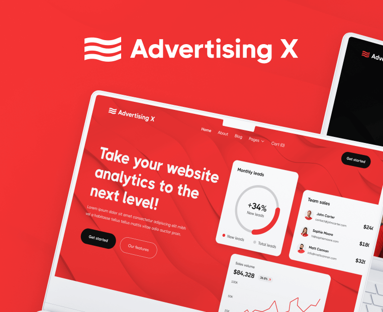 Advertising X Project - Portfolix X Webflow Template