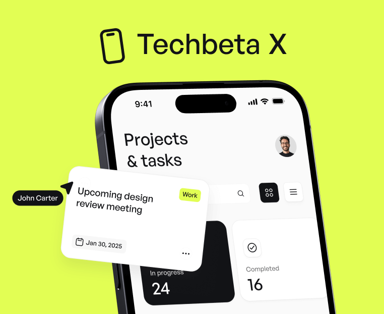 Techbeta X Project - Portfolix X Webflow Template