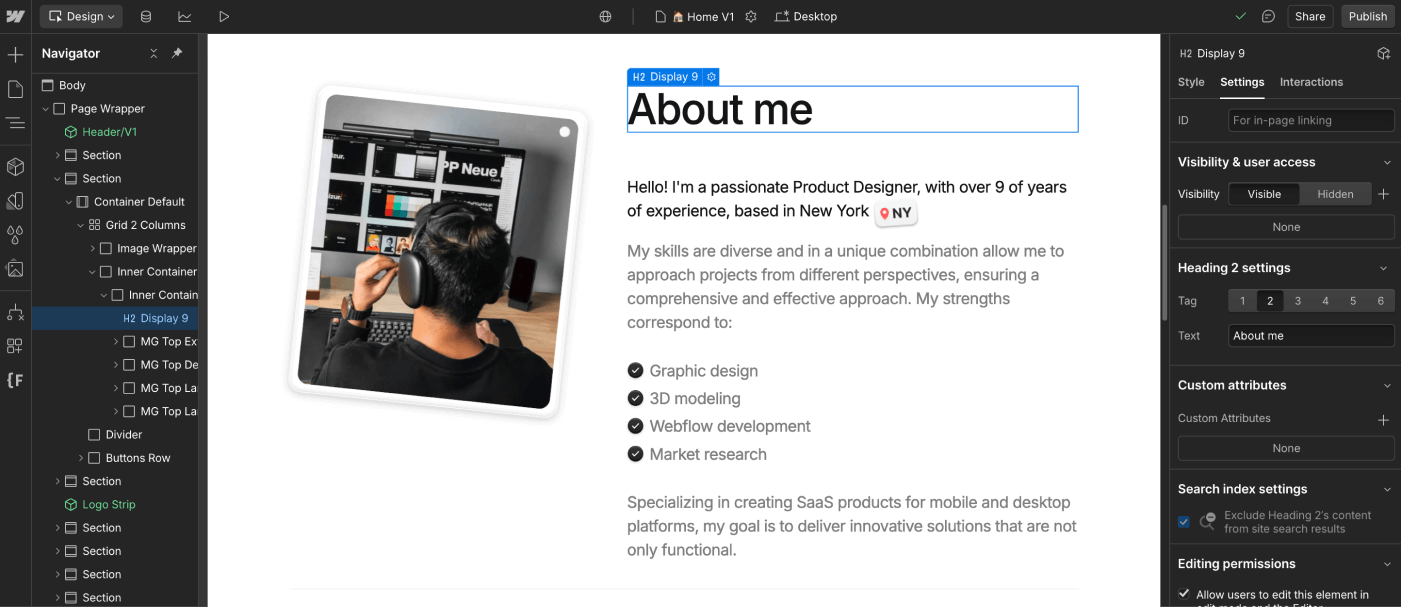Static Content - Portfolix X Webflow Template