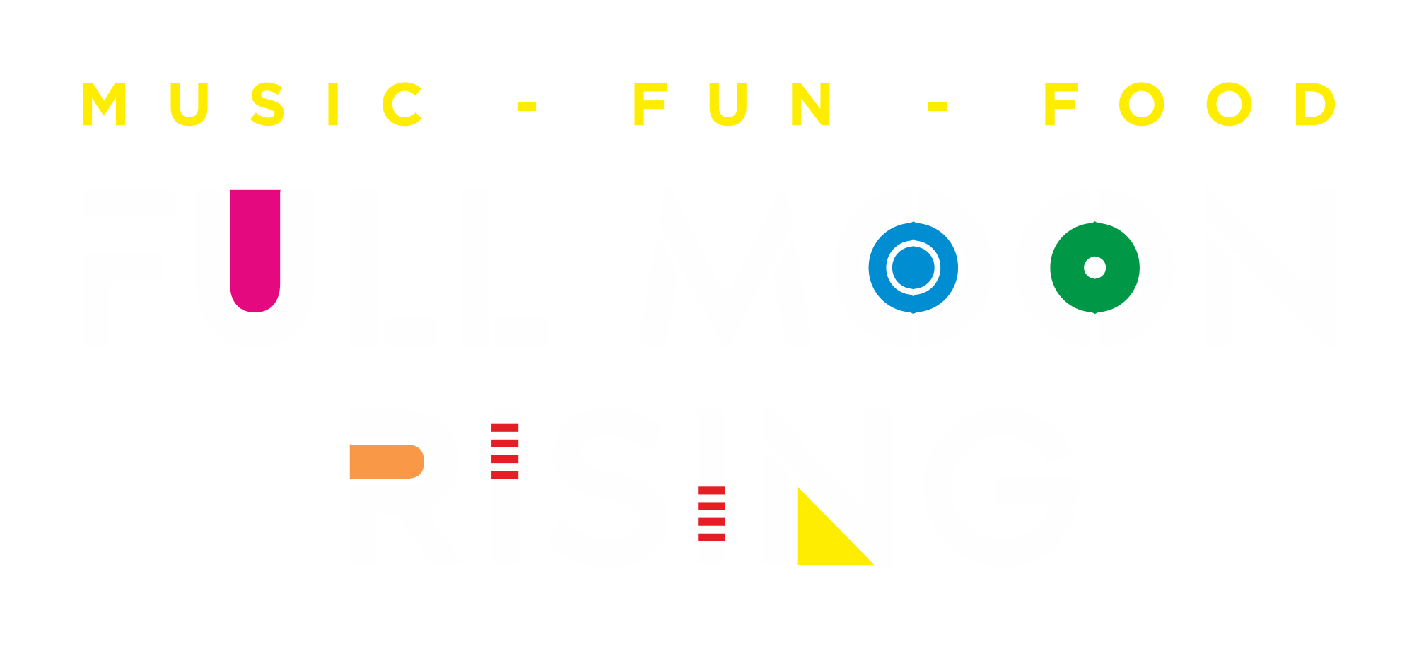 Full Moon Rising Text Logo