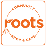 Logo for Root's Cafe & Shop, Kilmeedy Village.