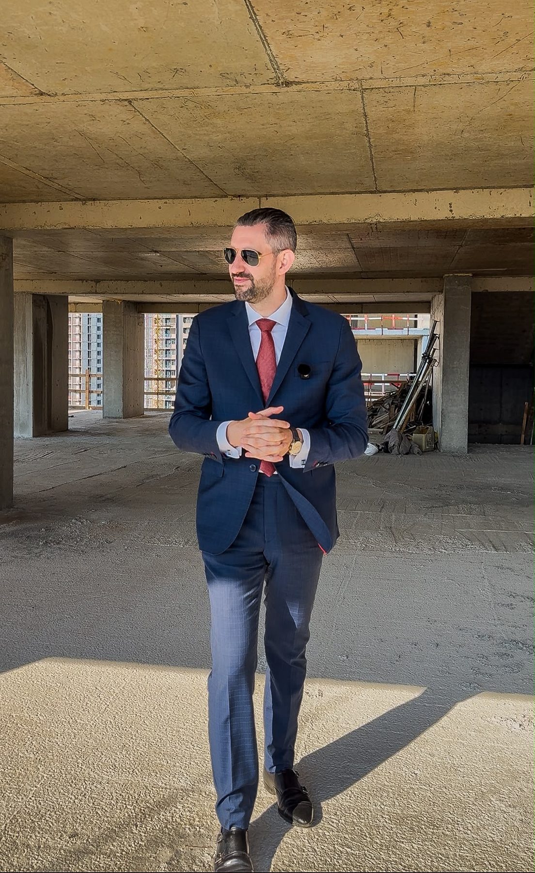 Un associé de France Finance International sur un chantier en Géorgie