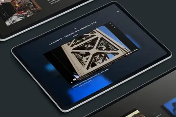 Site de Maison Carmin sur une tablette