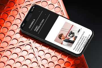 Site de Simon Barrau sur un smartphone