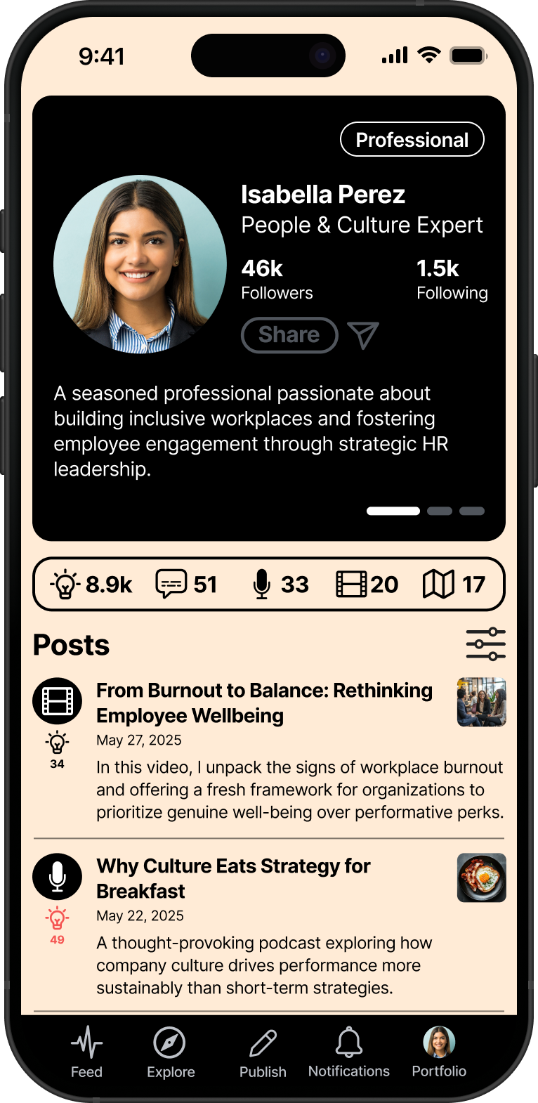 INSPO Profile View