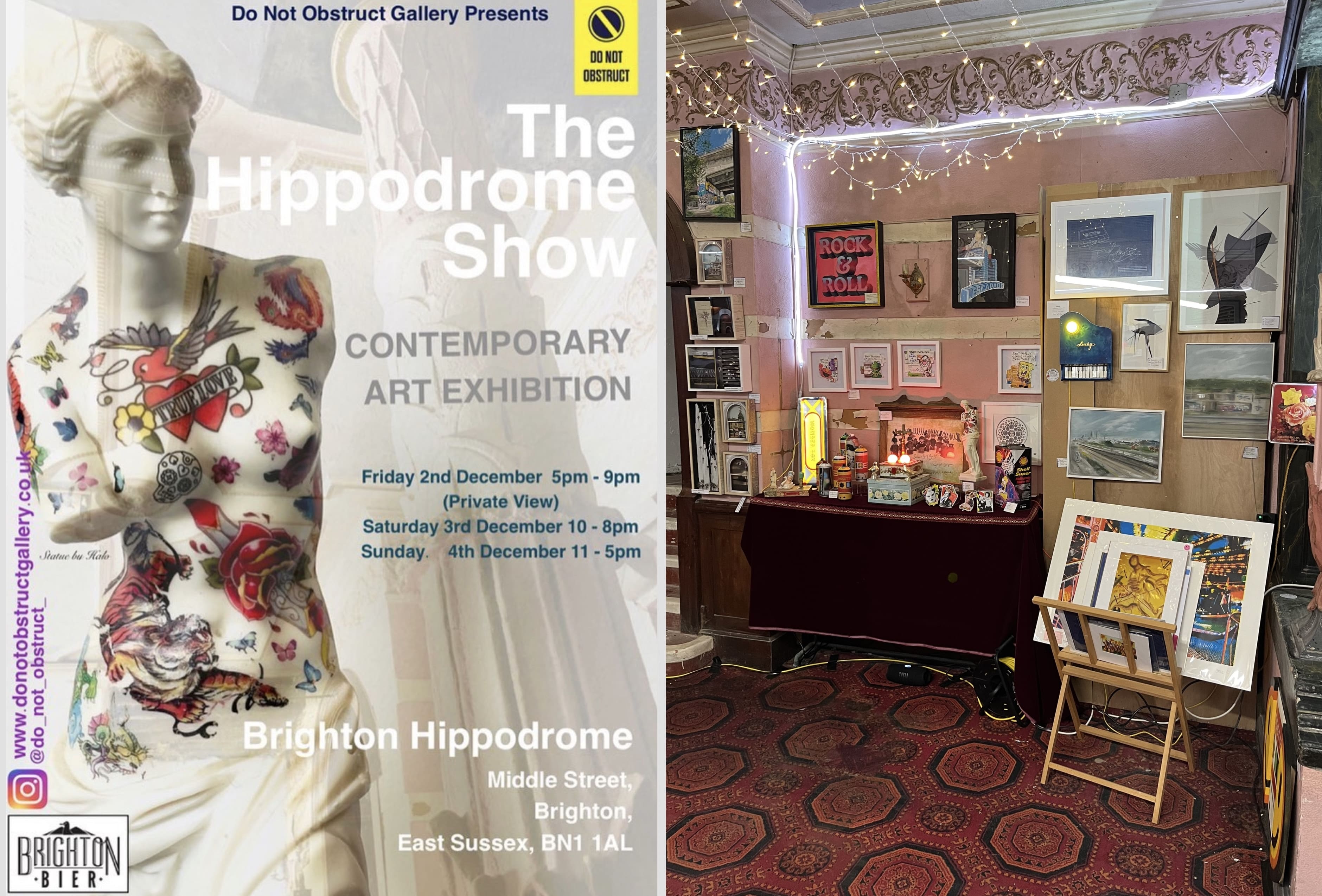 Do Not Obstruct Hippodrome Poster / My work on display