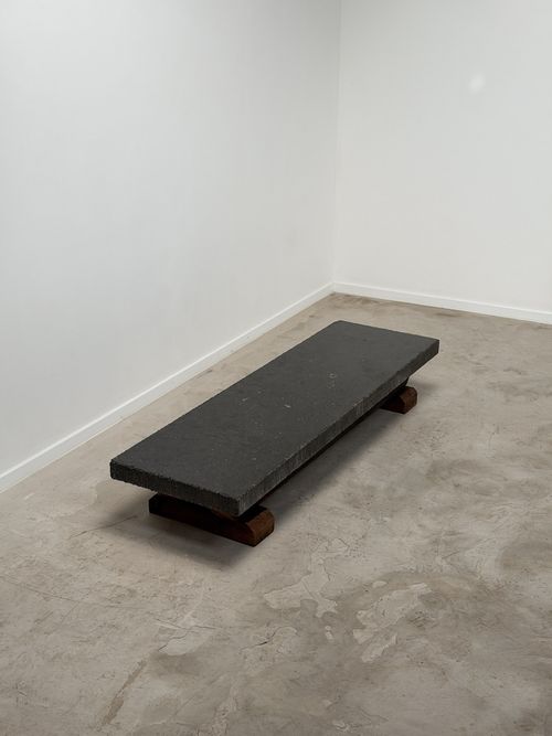 Solid Blue Stone Coffee Table