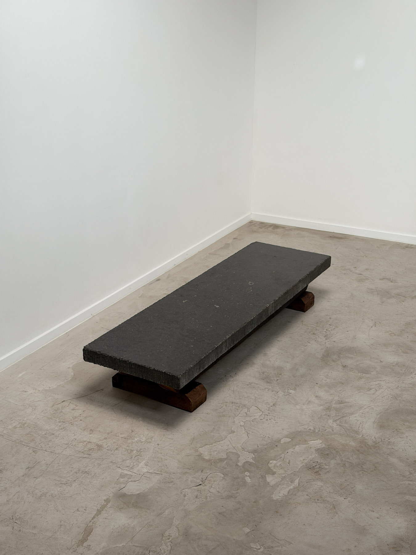 Solid Blue Stone Coffee Table