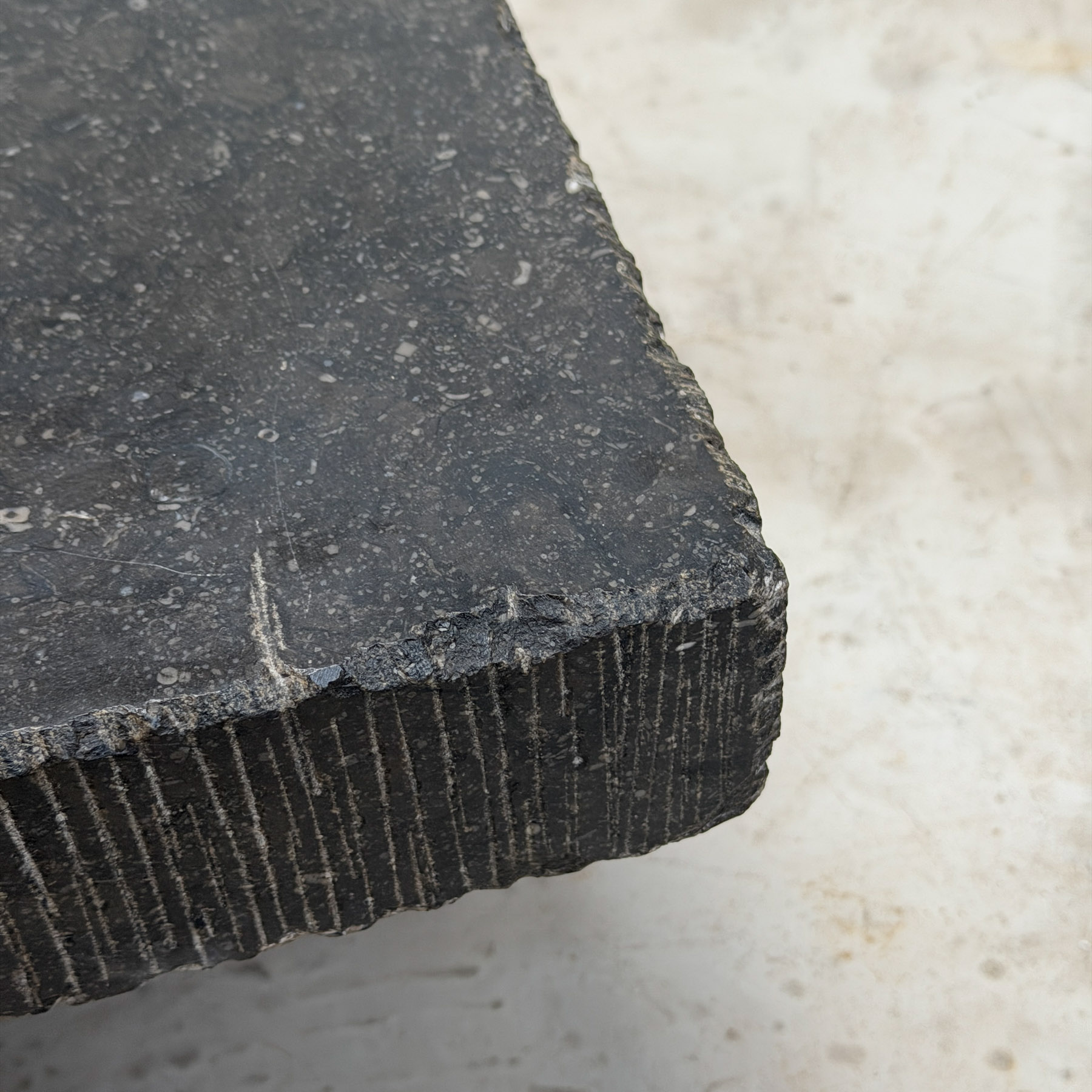 Solid Blue Stone Coffee Table