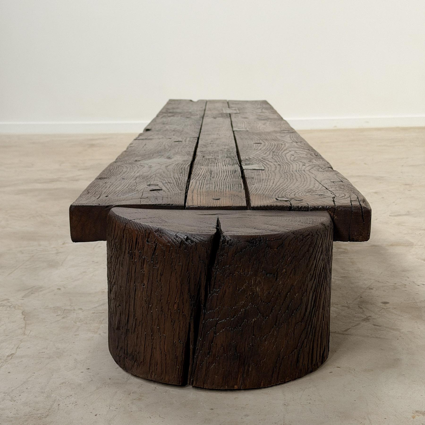 Oak Primitive Work Table, 20th Century