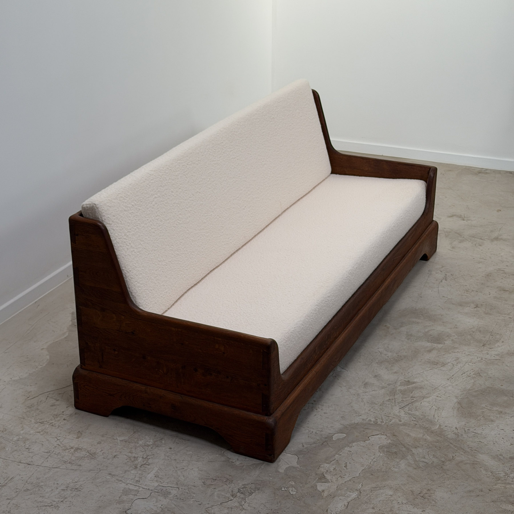 Rustic Oak Sofa 1970s