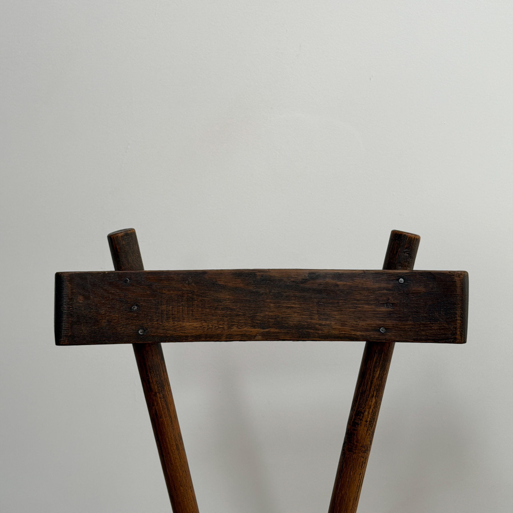 Rustic Tripod Oak Chair