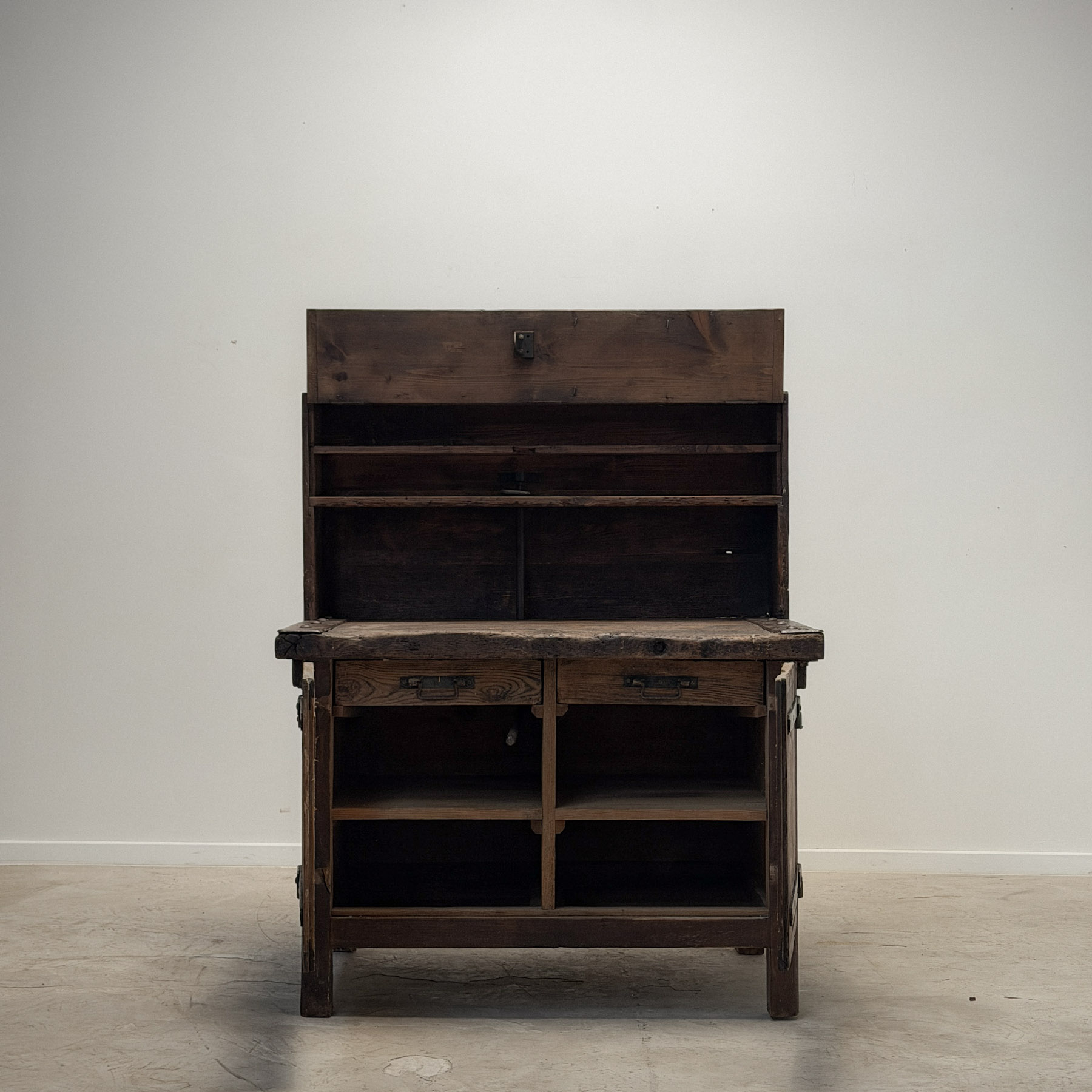 Oak and Pine Workbench, Early 20th Century
