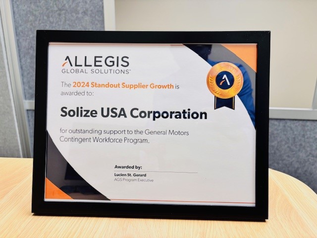 SOLIZE named core supplier by Allegis