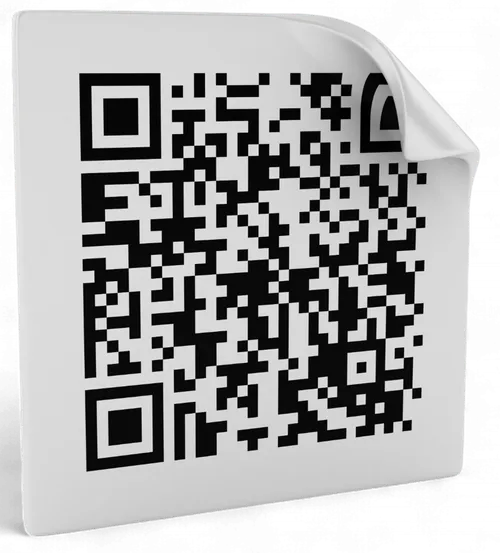 A white square with a black barcode on it.