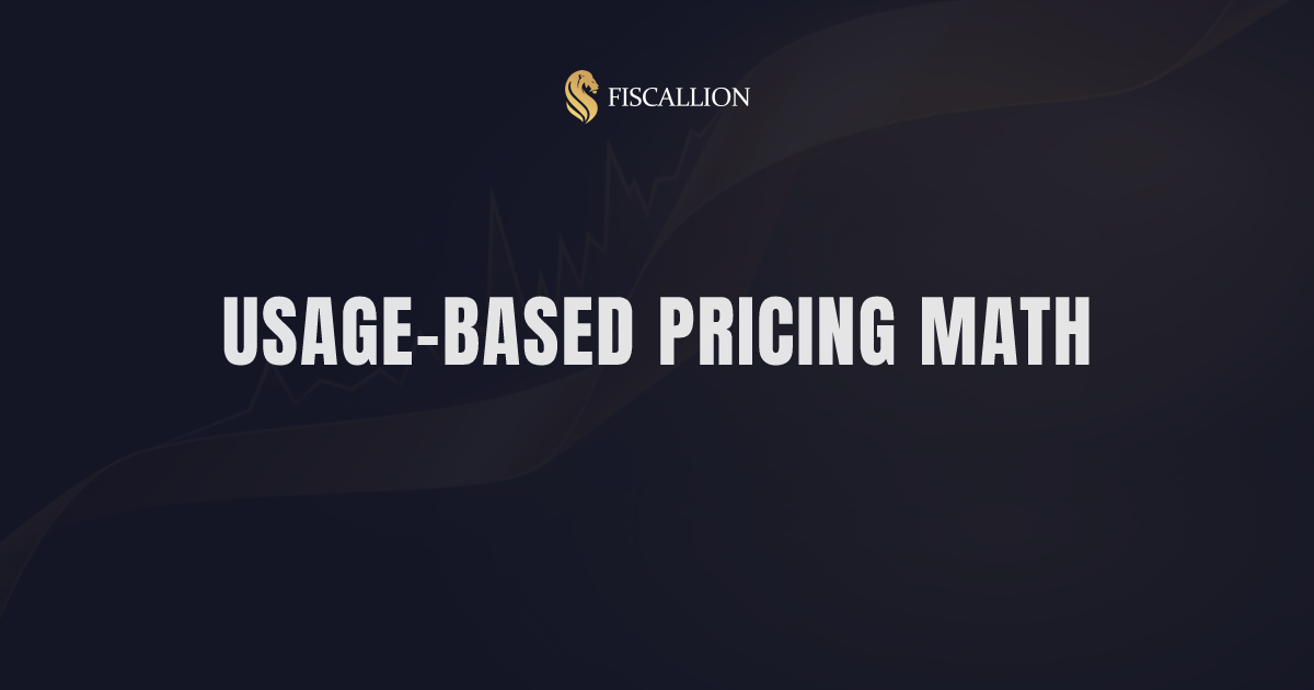 Usage-based pricing for SaaS: the FP&A model behind the decision