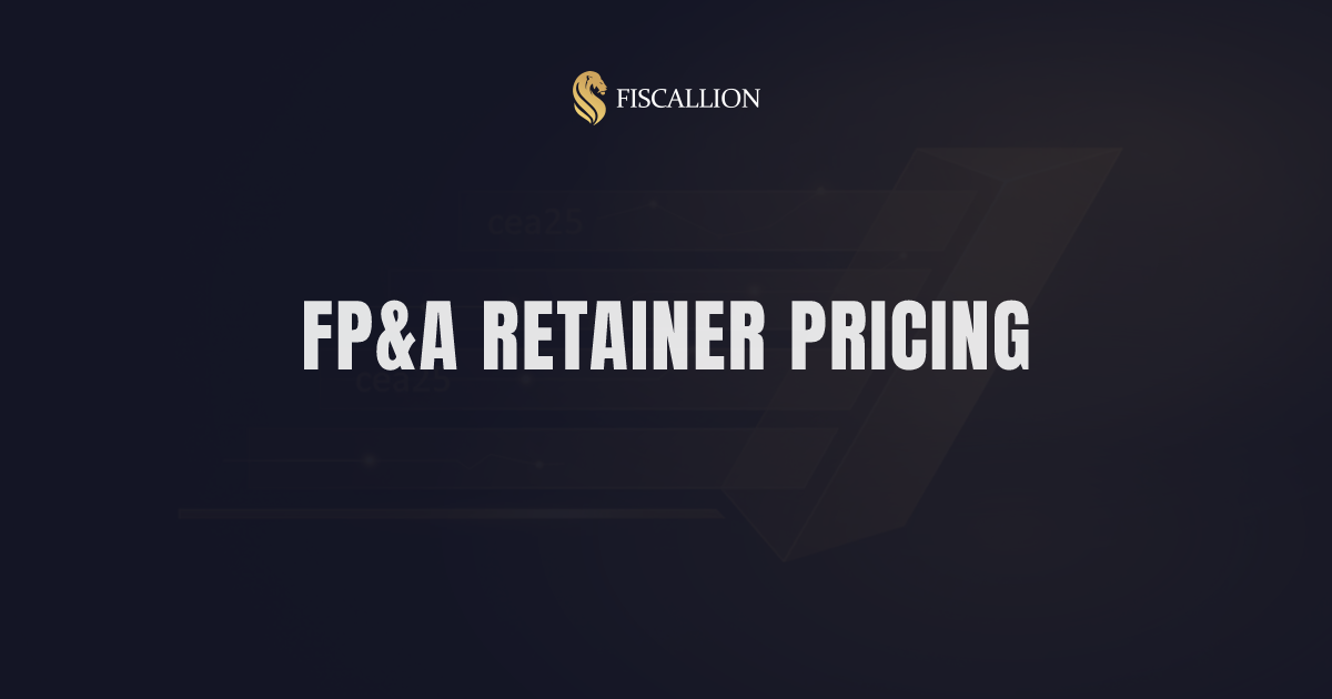 Outsourced FP&A Retainer Pricing for SaaS Startups: What You Actually Pay