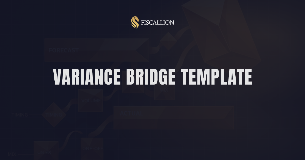 SaaS forecast variance analysis template: build a variance bridge your board can trust