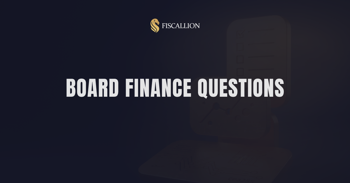 SaaS Board Meeting Finance Questions: The Question Bank Founders Actually Need