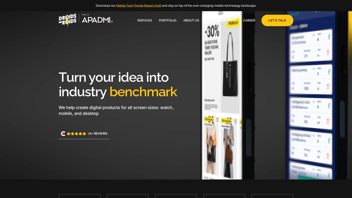 Top 9 Best Mobile App Development Agency Picks for 2026 - Droids On Roids