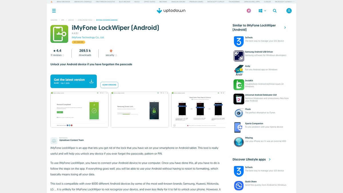 Top 8 Software For Mobile You Should Try in 2026 - iMyFone LockWiper (Android)