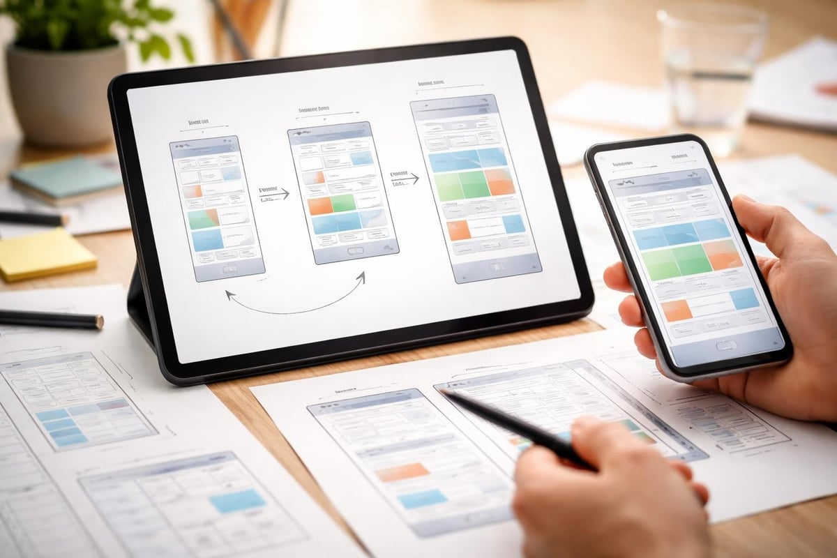 Responsive design framework structure