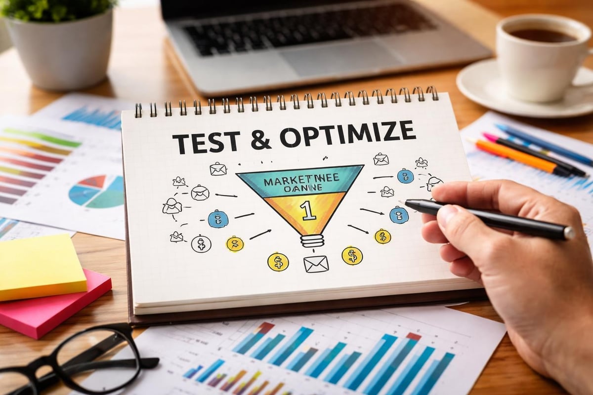 Marketing channel testing framework