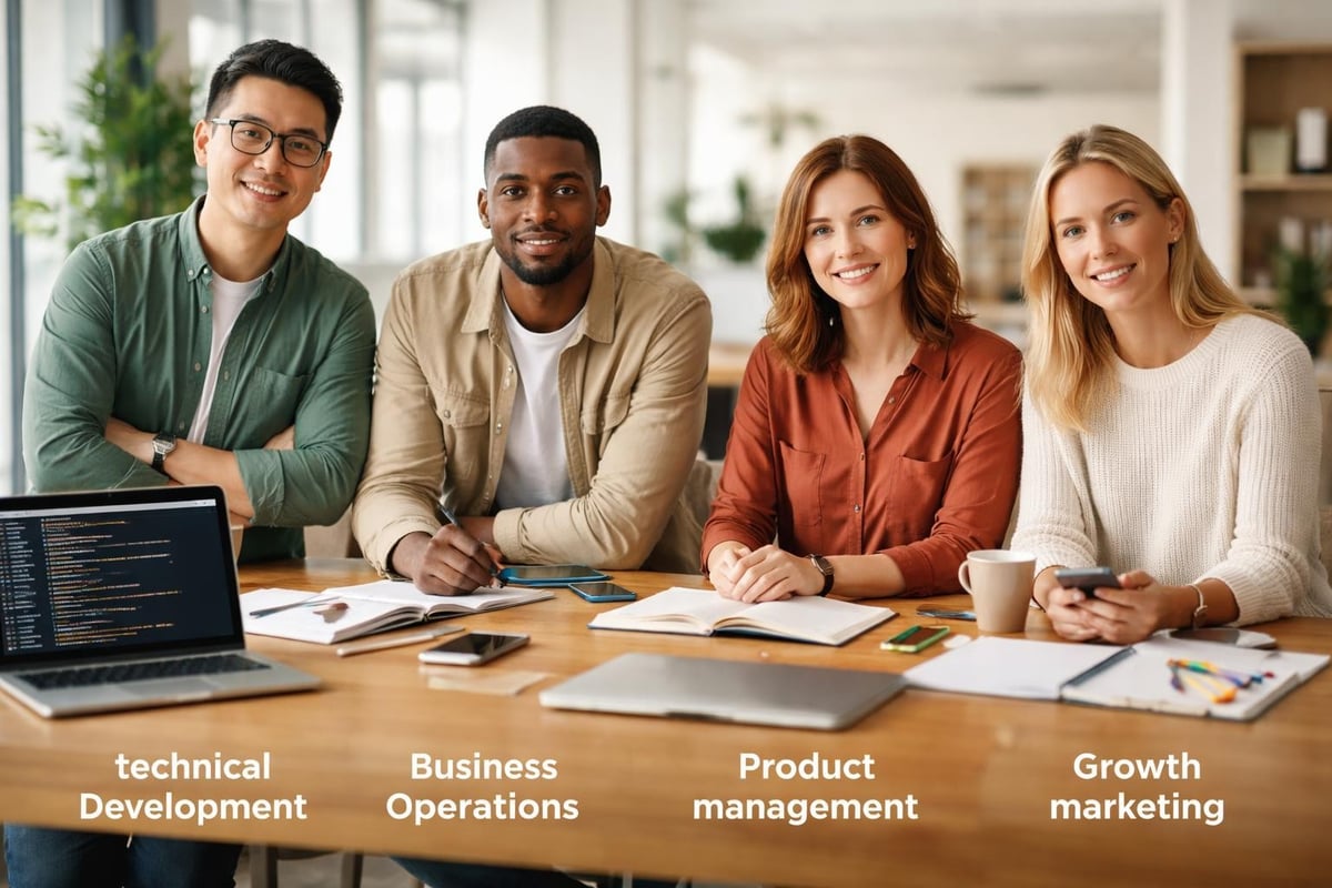 Tech startup team roles