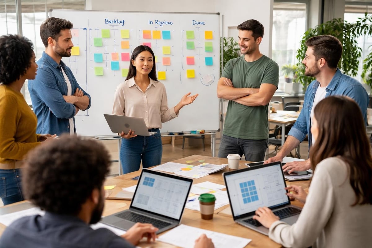 Software development team collaboration