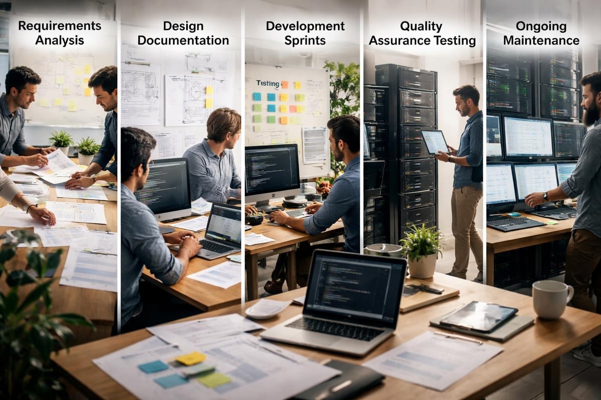Software project lifecycle phases