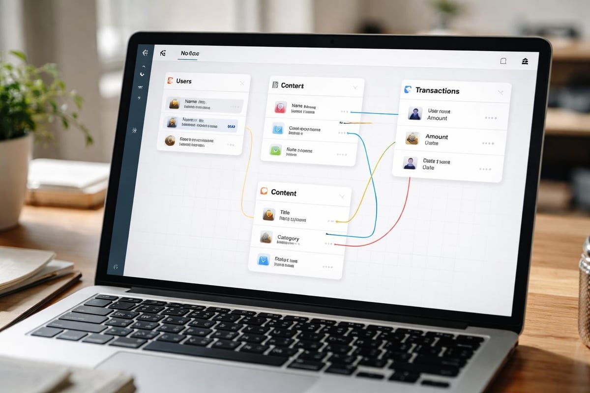 Mobile app database structure